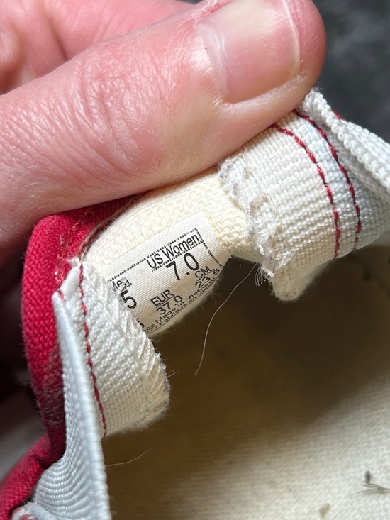 Vans Red Checkered Slip-On Shoes size 7 - Picture 7 of 7